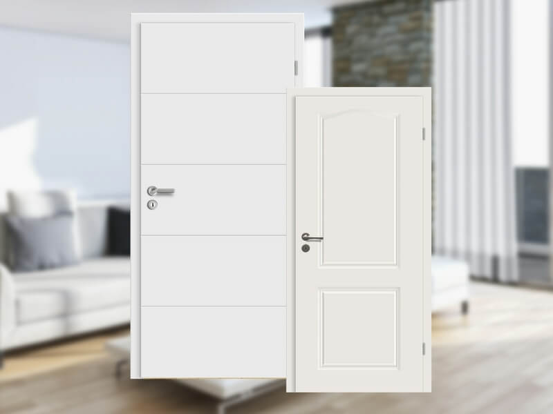 Stil   Design Türen Weiß   Grau