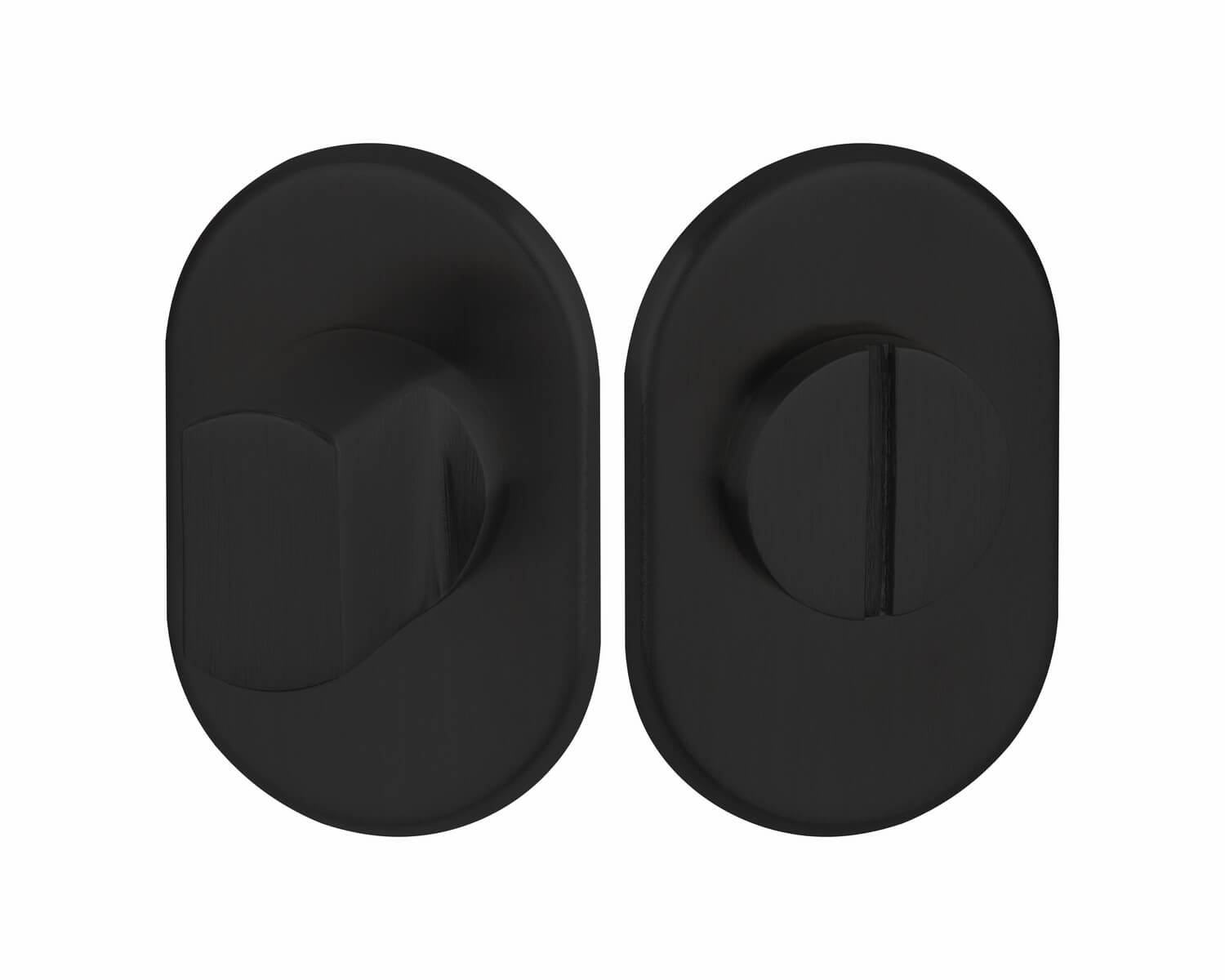 WC-Verriegelung Micro oval OF 74 Black Nero